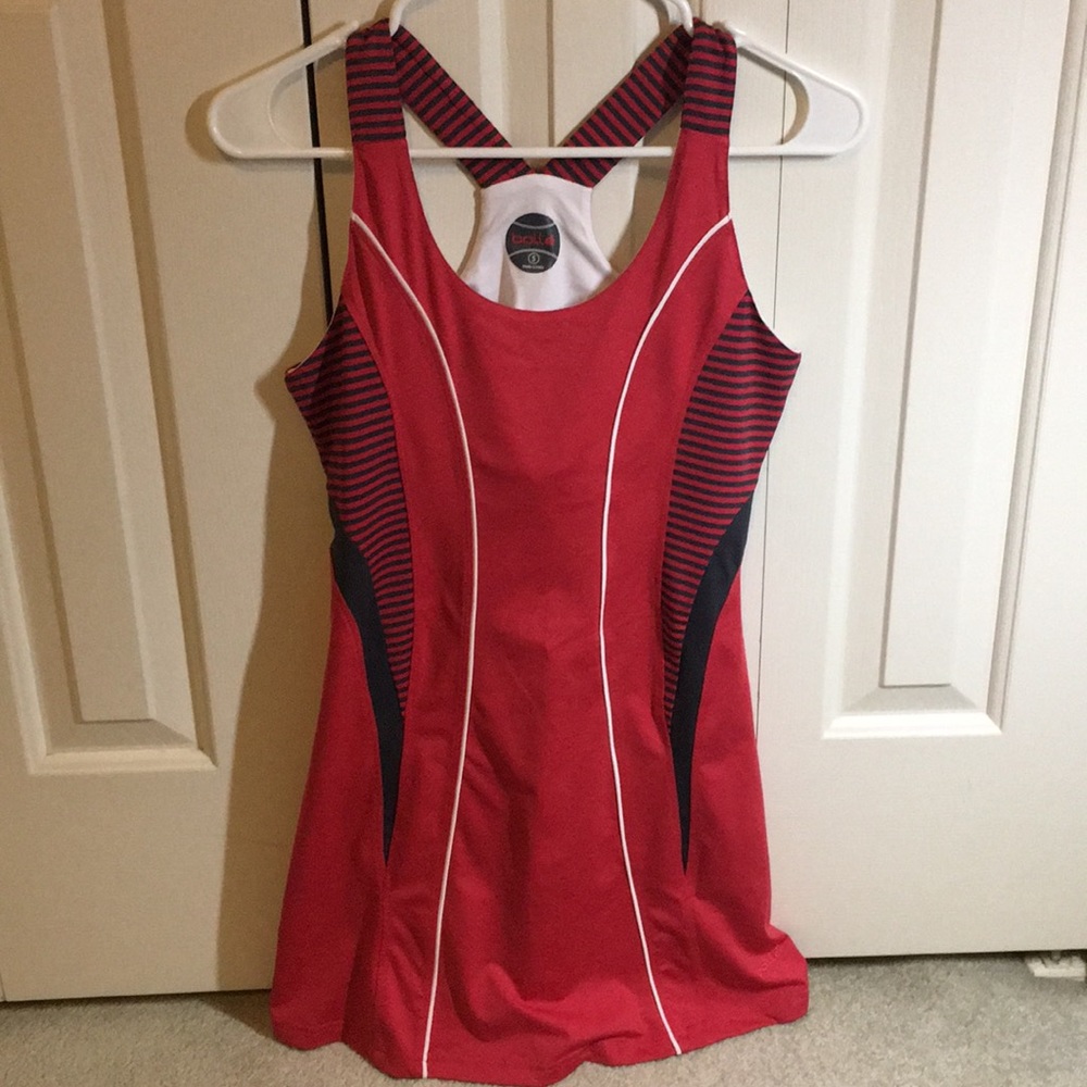 Red tennis dress